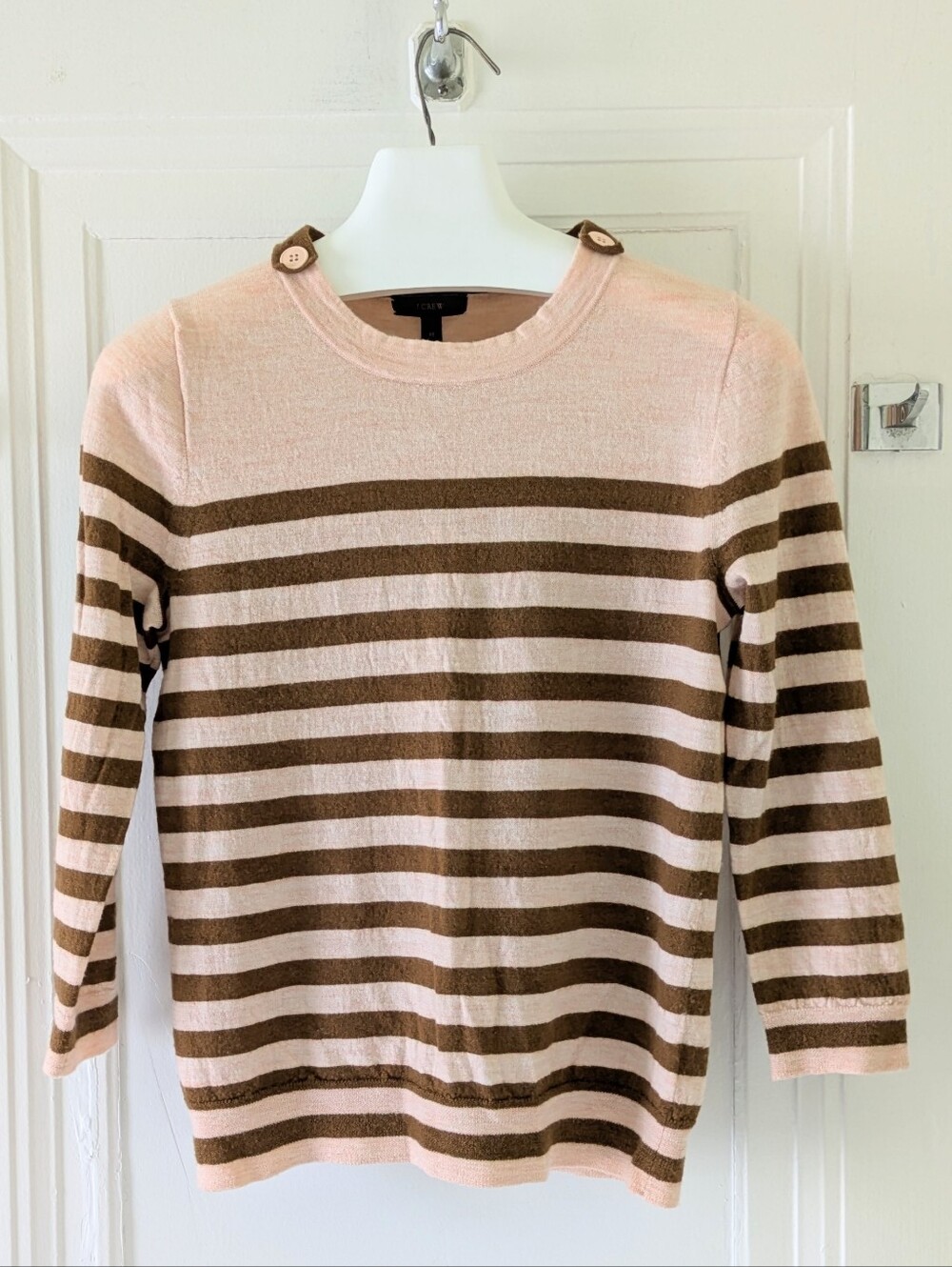 J. Crew Striped Merino Wool Sweater